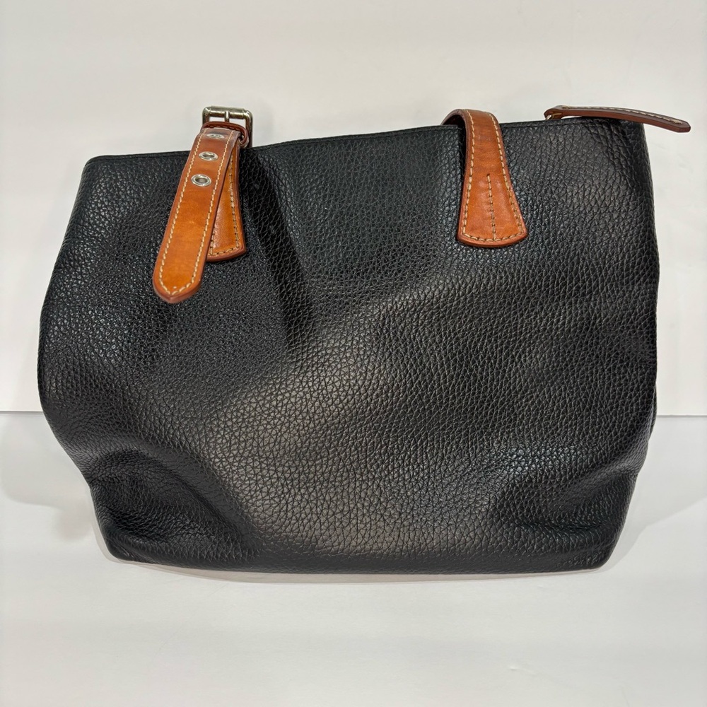 Dooney & Bourke Emily Shoulder Bag Black and Tan - Picture 5 of 16